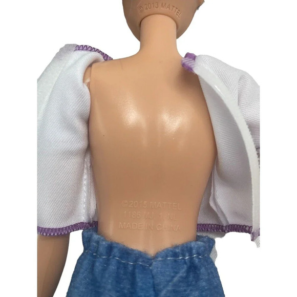 BARBIE Long Rainbow Leopard Hair Side Shaved Color Reveal for OOAK 11” - Picture 14 of 15